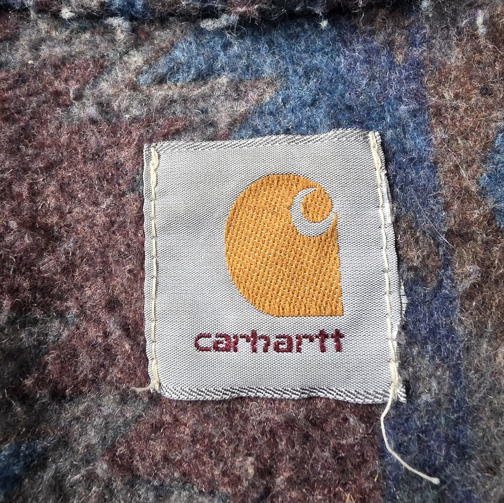 Blue Hooded Denim Carhartt Jacket - Picture 7 of 11